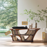Vaelorin Handcrafted Solid Wood Record Player Stand SPA092853