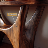Vaeloris Curved Solid Wood Console Table - Timberustic Console Table