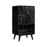 Vaeloris Handcrafted Solid Wood Bar Cabinet