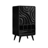 Vaeloris Handcrafted Solid Wood Bar Cabinet