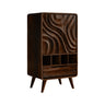 Vaeloris Handcrafted Solid Wood Bar Cabinet