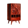 Vaeloris Handcrafted Solid Wood Bar Cabinet