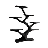 Vaeloris Sculpted Solid Wood Tree Bookshelf Black - Timberustic Tree Bookshelf