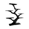 Vaeloris Sculpted Solid Wood Tree Bookshelf Black - Timberustic Tree Bookshelf