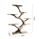 Vaeloris Sculpted Solid Wood Tree Bookshelf - Timberustic Tree Bookshelf
