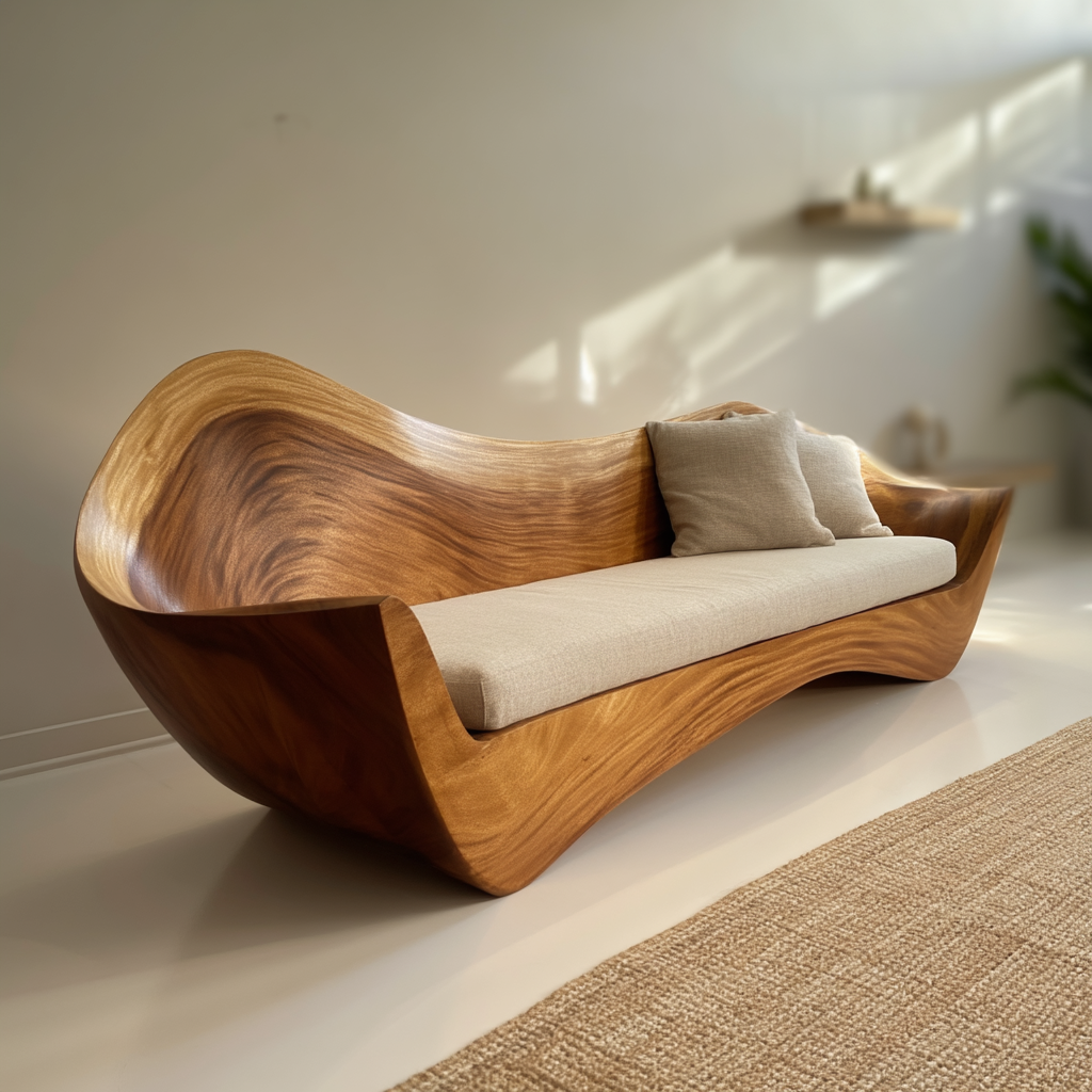 Vaeloris Solid Wood Sculpted Sofa - Timberustic Sofa