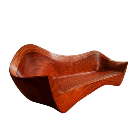 Vaeloris Solid Wood Sculpted Sofa Mahogany - Timberustic Sofa