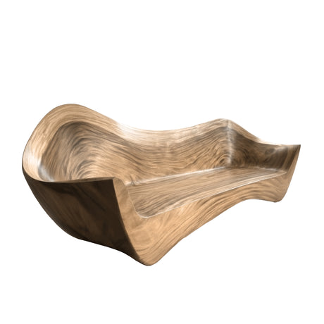 Vaeloris Solid Wood Sculpted Sofa Natural Oak - Timberustic Sofa