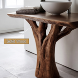 Vaelorn Treeform Solid Wood Freestanding Bathroom Vanity - Timberustic Freestanding Bathroom Vanity