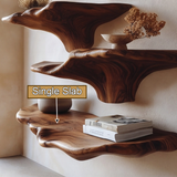 Vaelric Live Edge Solid Wood Mushroom Floating Shelf SPA394531 - Timberustic Floating Shelf