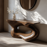 Vaelric Sculpted Solid Wood Console Table - Timberustic Console Table