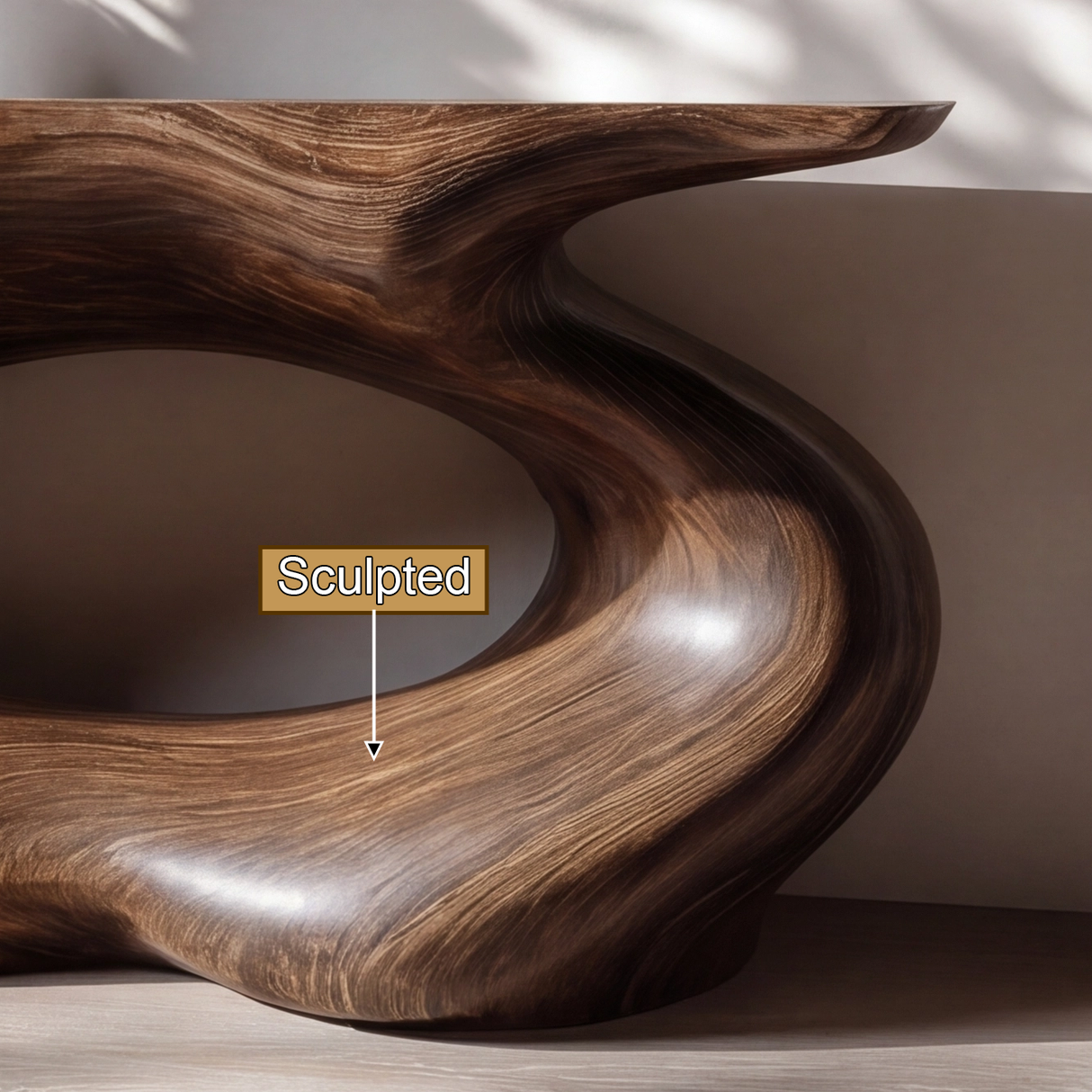 Vaelric Sculpted Solid Wood Console Table - Timberustic Console Table
