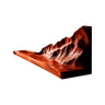 Vaelric Sculpted Solid Wood Mountain Floating Shelf Mahogany - Timberustic Floating Shelf