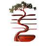 Vaelrith Sculpted Solid Wood Tree Bookshelf with Drawers Mahogany - Timberustic Tree Bookshelf