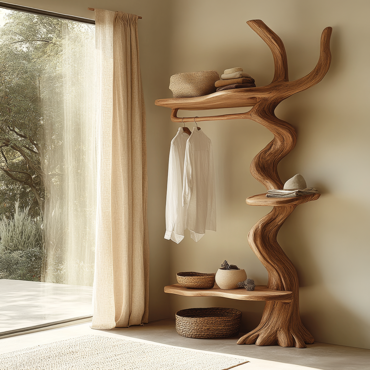 Vaelthorn Handcrafted Solid Wood Entryway Organizer - Timberustic Entryway Organizer