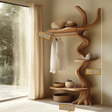 Vaelthorn Handcrafted Solid Wood Entryway Organizer - Timberustic Entryway Organizer