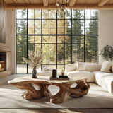 Vaelthorn Sculpted Solid Wood Coffee Table SPA256789 - Timberustic Coffee Table