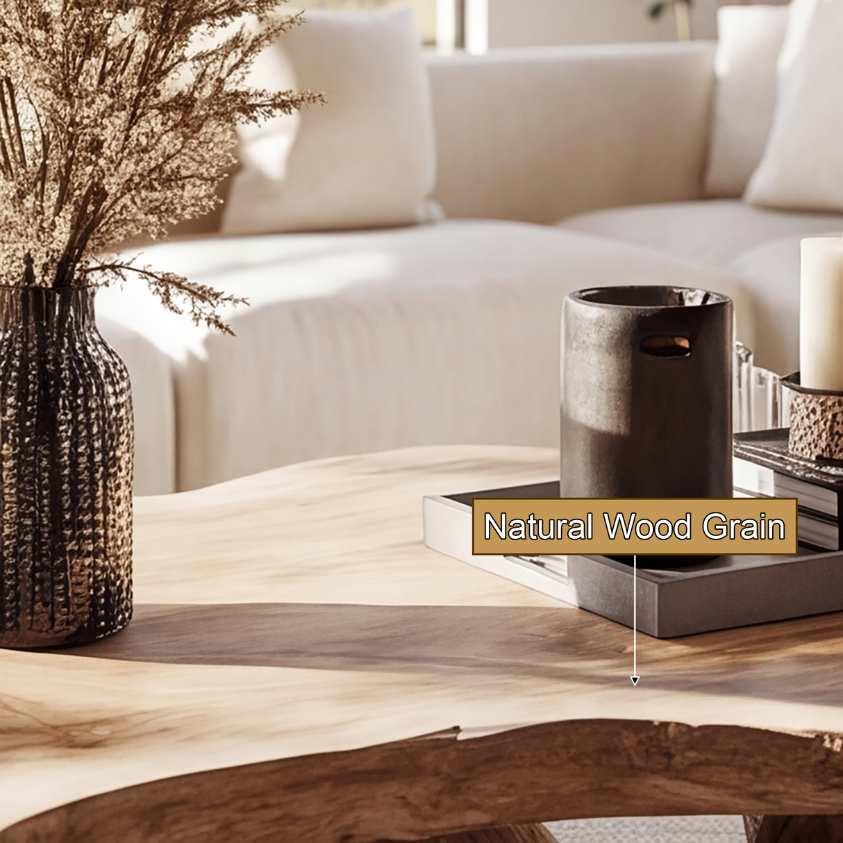 Vaelthorn Sculpted Solid Wood Coffee Table SPA256789 - Timberustic Coffee Table