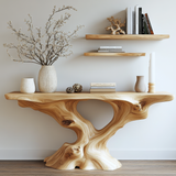 Vaelthorn Sculpted Solid Wood Console Table - Timberustic Console Table