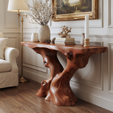 Vaelthorn Sculpted Solid Wood Console Table Mahogany - Timberustic Console Table