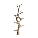 Vaelthorn Sculpted Solid Wood Tree Bookshelf Natural Oak - Timberustic Tree Bookshelf