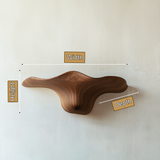 Vaelthorn Solid Wood Sculpted Mushroom Floating Shelf SPA210102 - Timberustic Floating Shelf