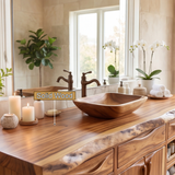 Valdoren Handcrafted Solid Wood Freestanding Bathroom Vanity with Drawers - Timberustic Freestanding Bathroom Vanity with Drawers