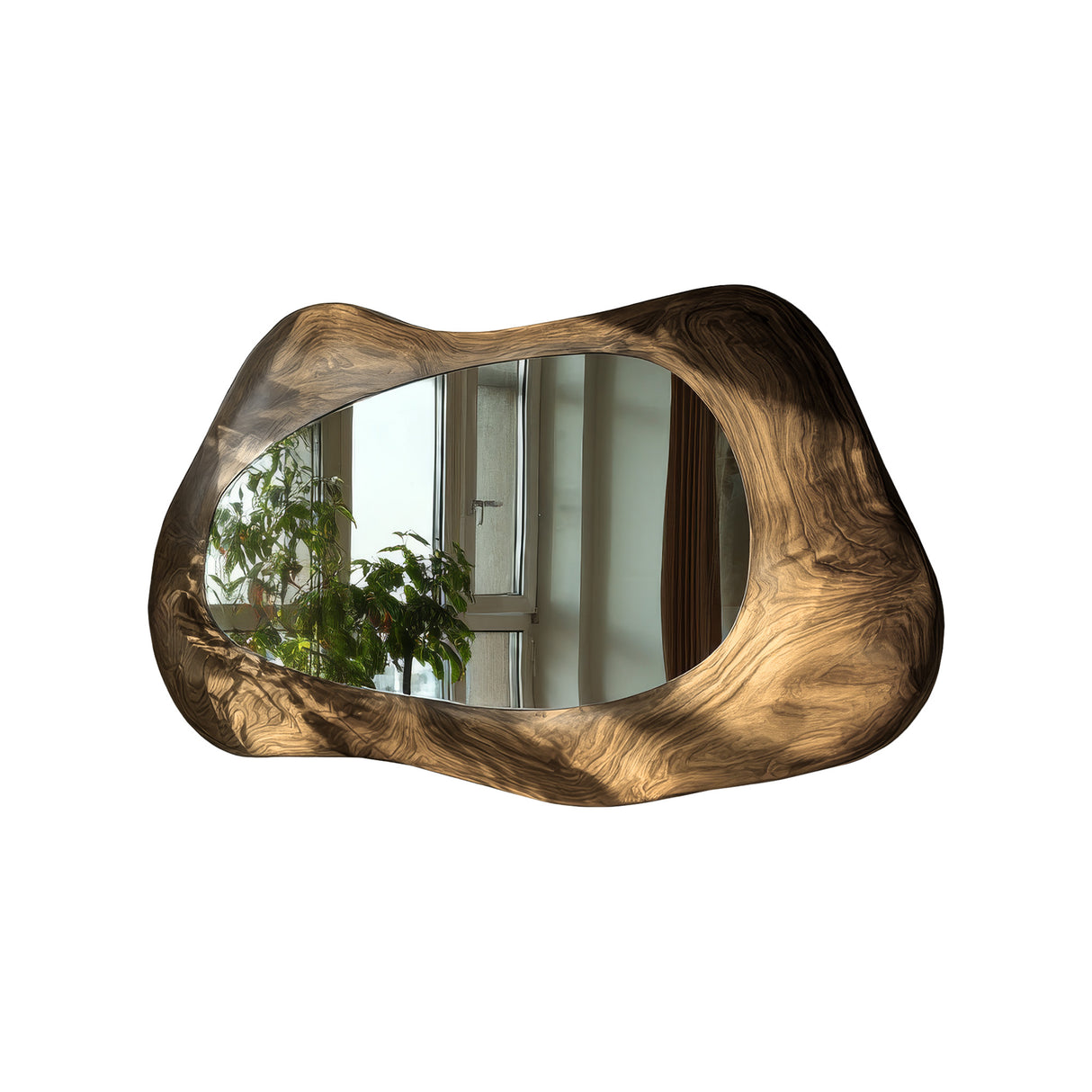 Valdoren Live Edge Solid Wood Mirror