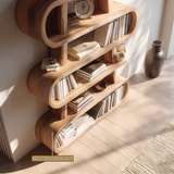 Valdorin Handcrafted Solid Wood Bookshelf SPA258242