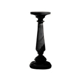 Valdorin Handcrafted Solid Wood Pedestal Stand Black - Timberustic Pedestal Stand