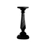 Valdorin Handcrafted Solid Wood Pedestal Stand Black - Timberustic Pedestal Stand