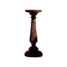 Valdorin Handcrafted Solid Wood Pedestal Stand Dark Walnut - Timberustic Pedestal Stand
