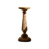 Valdorin Handcrafted Solid Wood Pedestal Stand Natural Oak - Timberustic Pedestal Stand