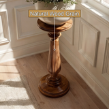 Valdorin Handcrafted Solid Wood Pedestal Stand - Timberustic Pedestal Stand
