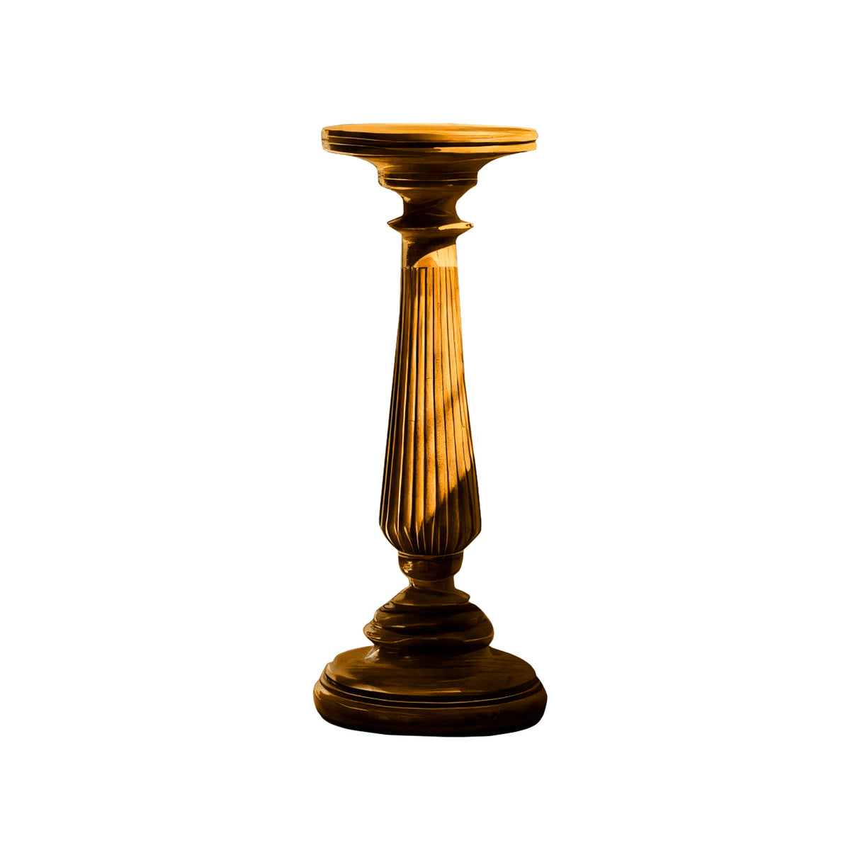 Valdorin Handcrafted Solid Wood Pedestal Stand Teak - Timberustic Pedestal Stand