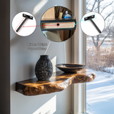 Valdren Live Edge Solid Wood Floating Shelf SPA963025 - Timberustic Floating Shelf