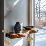 Valdren Live Edge Solid Wood Floating Shelf SPA963025 - Timberustic Floating Shelf
