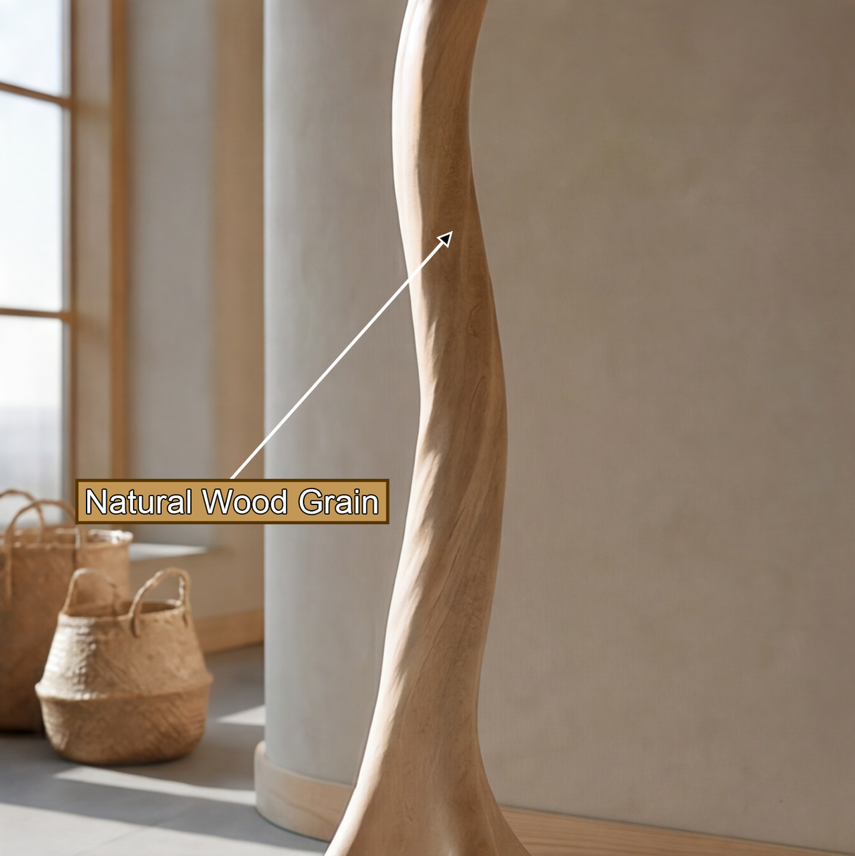 Valecrest Sculpted Solid Wood Tree Coat Rack - Timberustic Tree Coat Rack