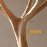 Valecrest Sculpted Solid Wood Tree Coat Rack - Timberustic Tree Coat Rack