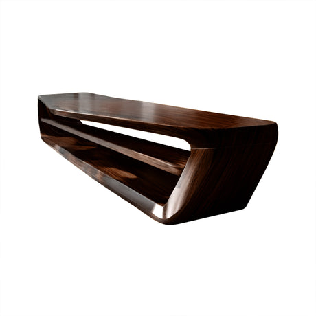 Valen Crest Solid Wood Kitchen Island Dark Walnut - Timberustic Kitchen Island