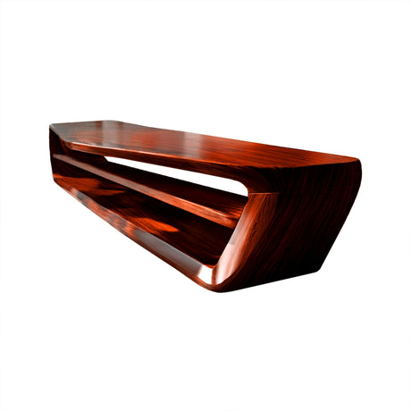 Valen Crest Solid Wood Kitchen Island Mahogany - Timberustic Kitchen Island