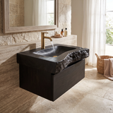 Valencrest Handcrafted Live Edge Solid Wood Floating Bathroom Vanity with Drawer - Timberustic Floating Bathroom Vanity With Drawers