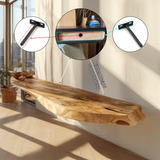 Valenor Live Edge Solid Wood Floating Shelf SPA245642 - Timberustic Floating Shelf
