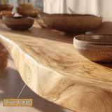 Valenor Live Edge Solid Wood Floating Shelf SPA245642 - Timberustic Floating Shelf