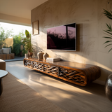 Valenor Sculpted Solid Wood Floating TV Cabinet