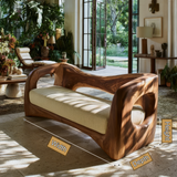 Valenor Sculpted Solid Wood Sofa - Timberustic Sofa