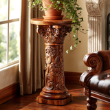 Valenor Solid Wood Pedestal Stand - Timberustic Pedestal Stand