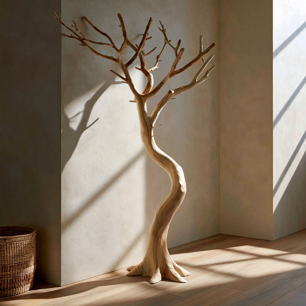 Valewyn Sculpted Solid Wood Tree Coat Rack - Timberustic Tree Coat Rack