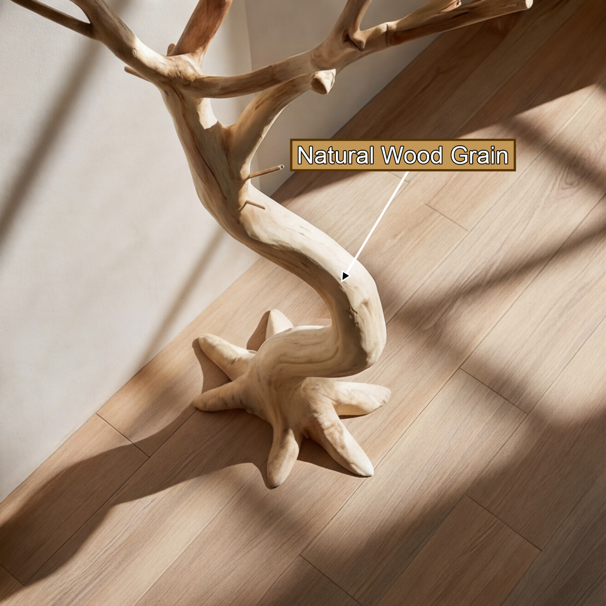 Valewyn Sculpted Solid Wood Tree Coat Rack - Timberustic Tree Coat Rack