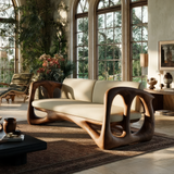 Valmere Sculpted Solid Wood Sofa - Timberustic Sofa